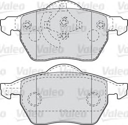 Гальмівні колодки VALEO 598483 ціна, від 28.24 USD