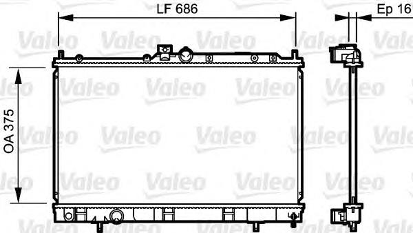 Радіатор основний VALEO 735198 ціна, від 74.06 USD