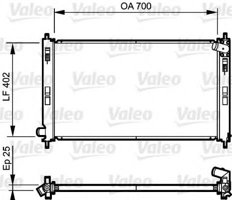 Радіатор основний VALEO 735200 ціна, від 86.92 USD