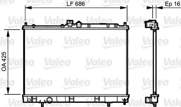 Радіатор основний VALEO 735201 ціна, від 121.91 USD