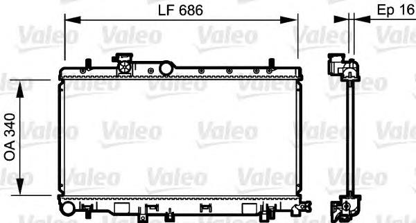 Купити 45119FE030 Subaru Радіатор двигуна