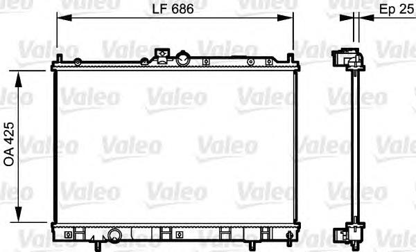Радіатор основний VALEO 735203 ціна, від 118.04 USD