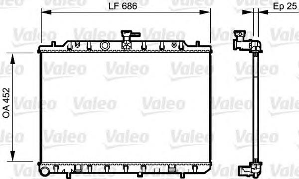Радіатор основний VALEO 735206 ціна, від 140.57 USD