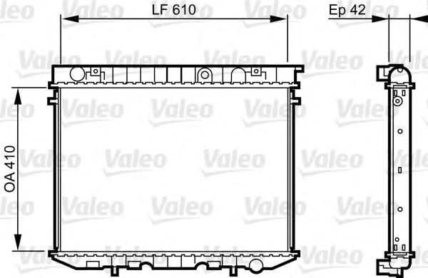 Радіатор 6302020 Opel