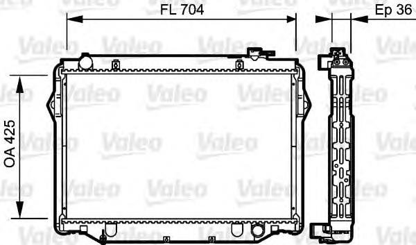 Купити 1640017240 Toyota Радіатор двигуна