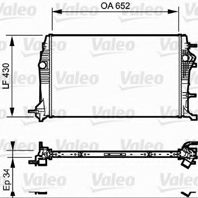 Радіатор основний VALEO 735181 ціна, від 111.19 USD
