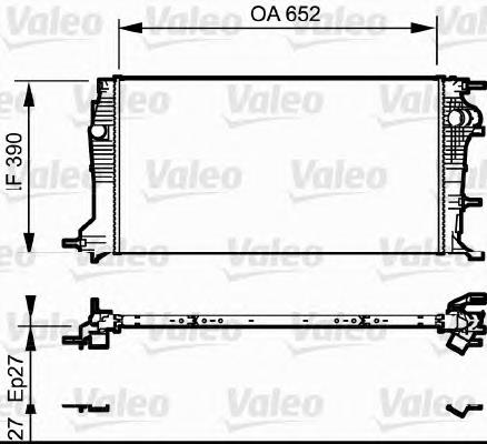 Радіатор основний VALEO 735182 ціна, від 100.93 USD