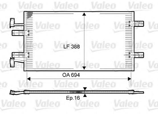 Конденсатор кондиціонера VALEO 814171 ціна, від 81.74 USD