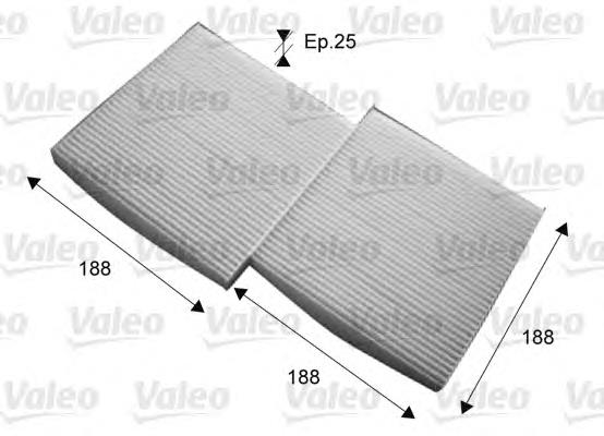 Фільтр повітряний обігрівача VALEO 715714 ціна, від 11.14 USD