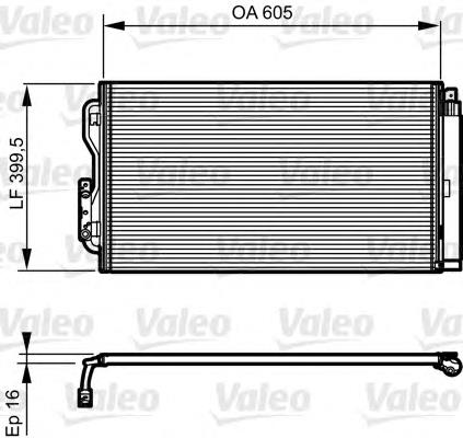 Радіатор кондиціонера 814191 VALEO