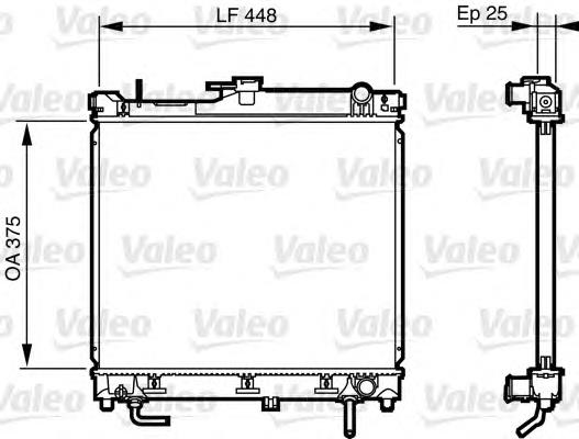 Радіатор основний VALEO 735578 ціна, від 106.03 USD