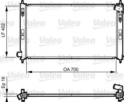 Купити 735575 VALEO Радіатор двигуна