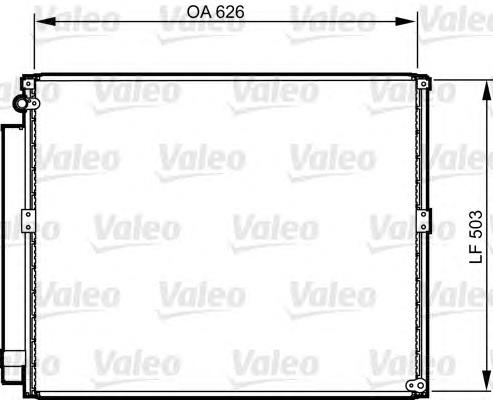 Радіатор кондиціонера 814236 VALEO