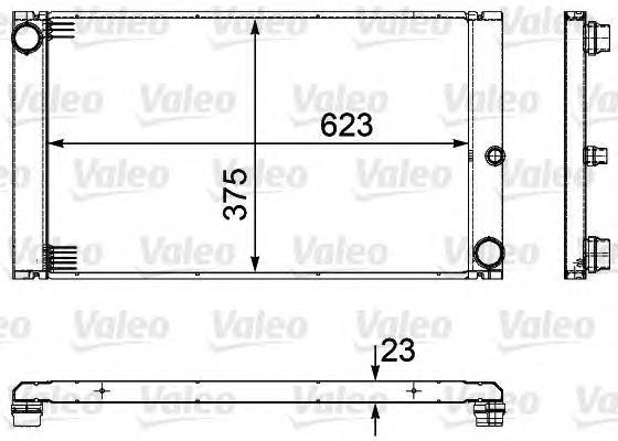 Радіатор охолодження двигуна 735475 VALEO