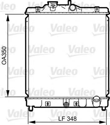 Радіатор охолодження двигуна 734117 VALEO