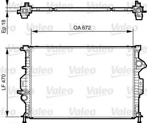 Радіатор 735373 VALEO