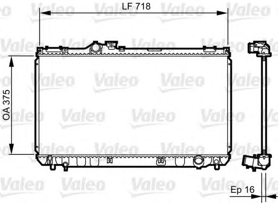 Радіатор основний VALEO 734498 ціна, від 82.95 USD