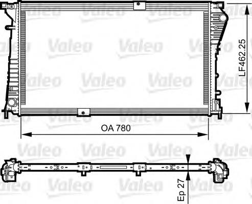 Купити 734931 VALEO Радіатор двигуна