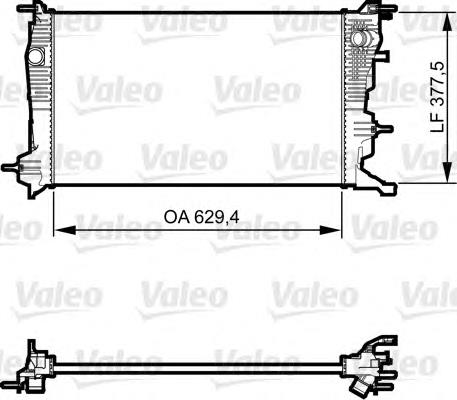 Радіатор основний VALEO 735607 ціна, від 89.35 USD