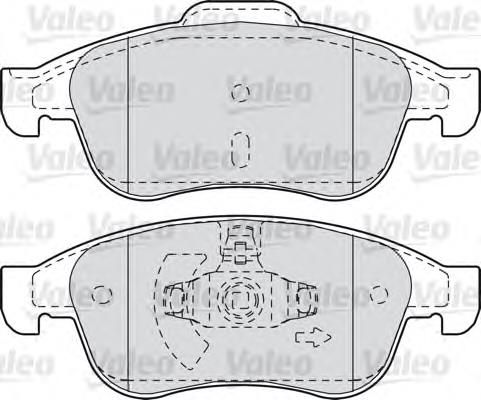 Тормозні колодки VALEO 601045