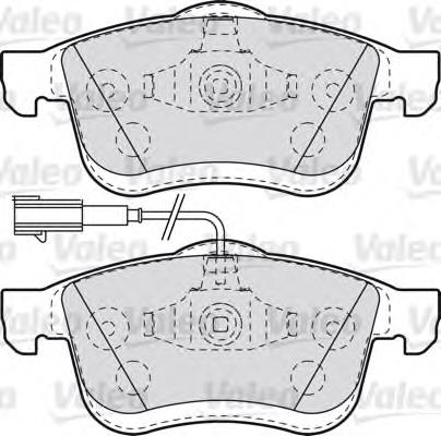 Тормозні колодки VALEO 601014