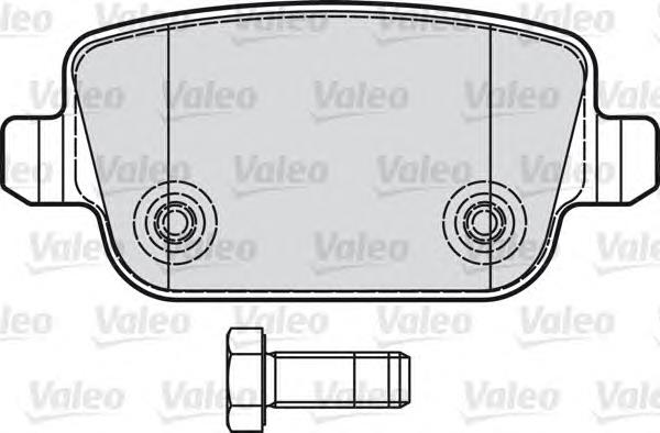 Задні гальмівні колодки VALEO 598935 ціна, від 20.58 USD