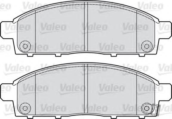 Передні тормозні колодки 598893 VALEO