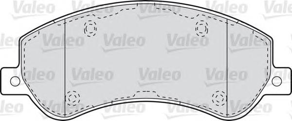 Гальмівні колодки VALEO 598816 ціна, від 28.18 USD