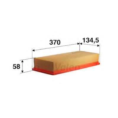 585031 VALEO Повітряний фільтр двигуна