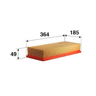 585009 VALEO Повітряний фільтр двигуна