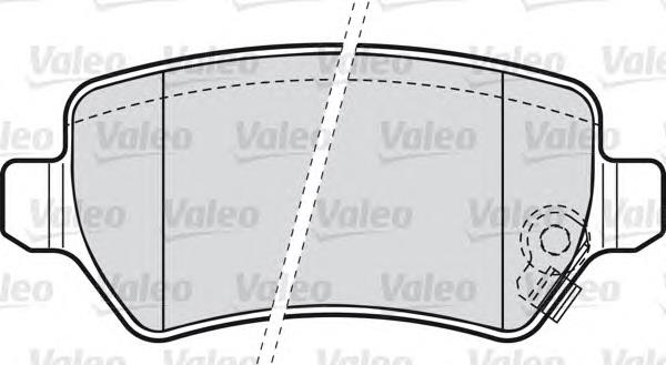 Задні гальмівні колодки VALEO 598584 ціна, від 16.80 USD