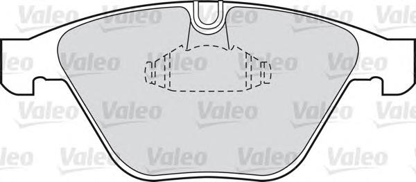 598410 VALEO Передні гальмівні колодки