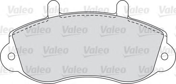 Передні тормозні колодки 598490 VALEO