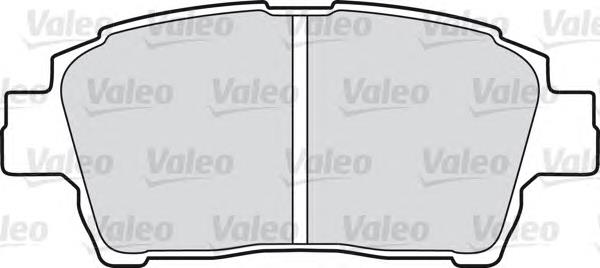 598737 VALEO колодки гальмівні передні, дискові