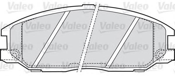 Передні тормозні колодки 598759 VALEO