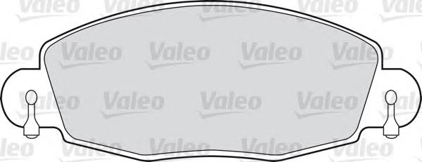 598432 VALEO колодки гальмівні передні, дискові