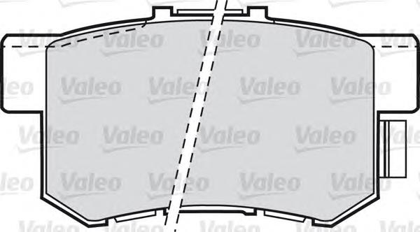 Задні гальмівні колодки 598682 VALEO