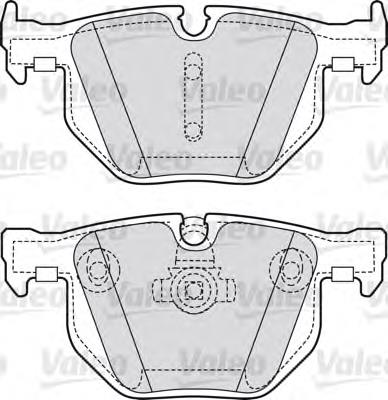 Задні дискові колодки VALEO 598754