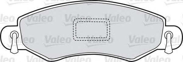 598453 VALEO колодки гальмівні передні, дискові