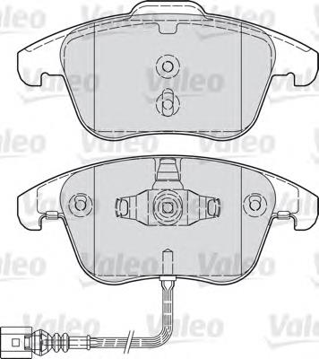 Передні тормозні колодки 601036 VALEO