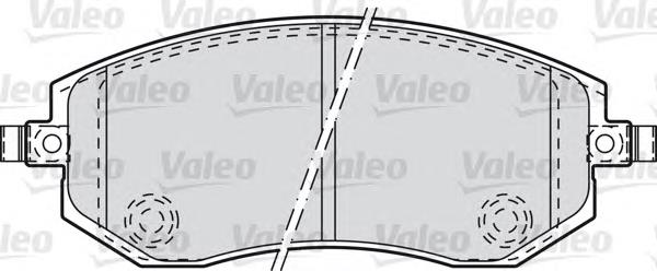 Гальмівні колодки VALEO 598853 ціна, від 22.78 USD
