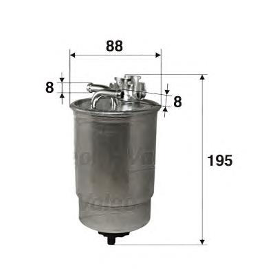 Фільтр тонкого очищення палива VALEO 587502 ціна, від 14.41 USD