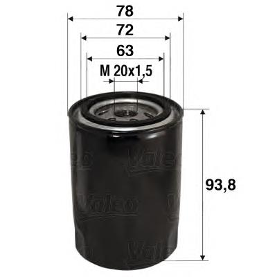 Фільтр масляний VALEO 586080