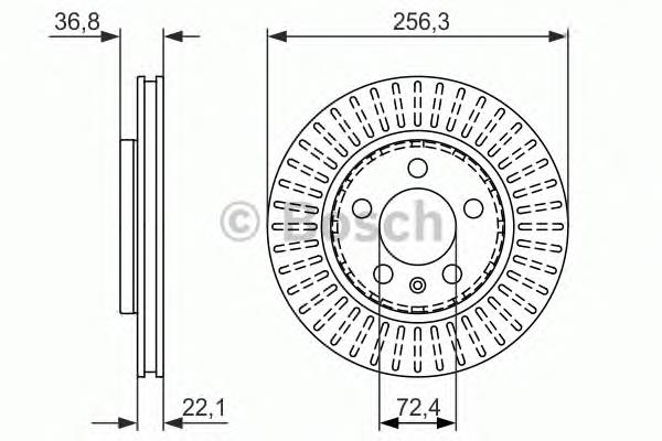 Диск гальмівний задній 0986479871 Bosch