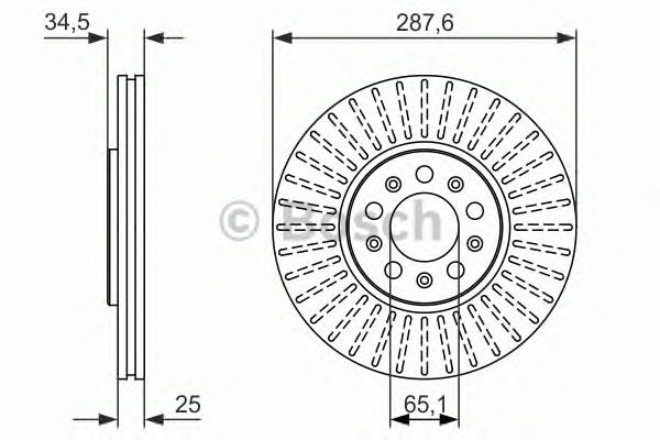 Купити 0986479914 Bosch Ротор гальмівний