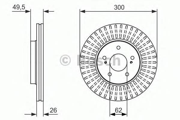 Купити 0986479787 Bosch Ротор гальмівний