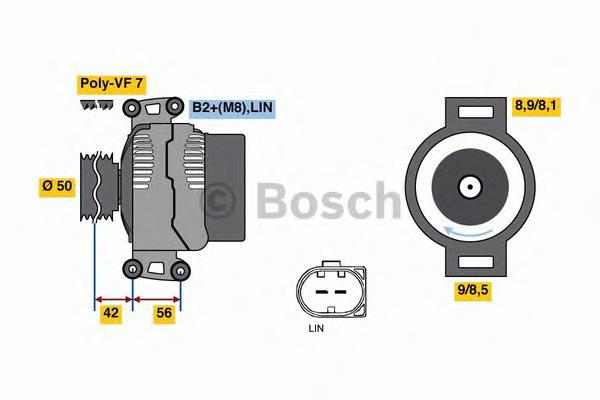0121715015 Bosch генератор