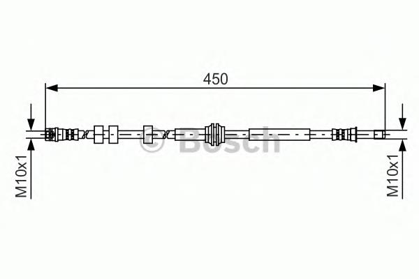 Шланг гальмівний задній MH72687 Meha