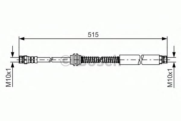 T85164 Brembo Гнучка гальмівна трубка передня