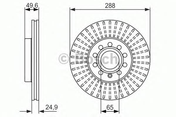 Купити 0986479939 Bosch Ремкомплект передніх гальм